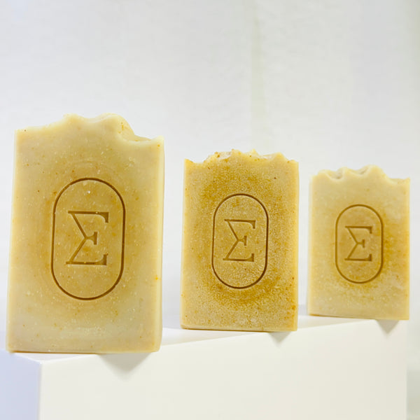 Jabón artesanal de miel de abeja y avena