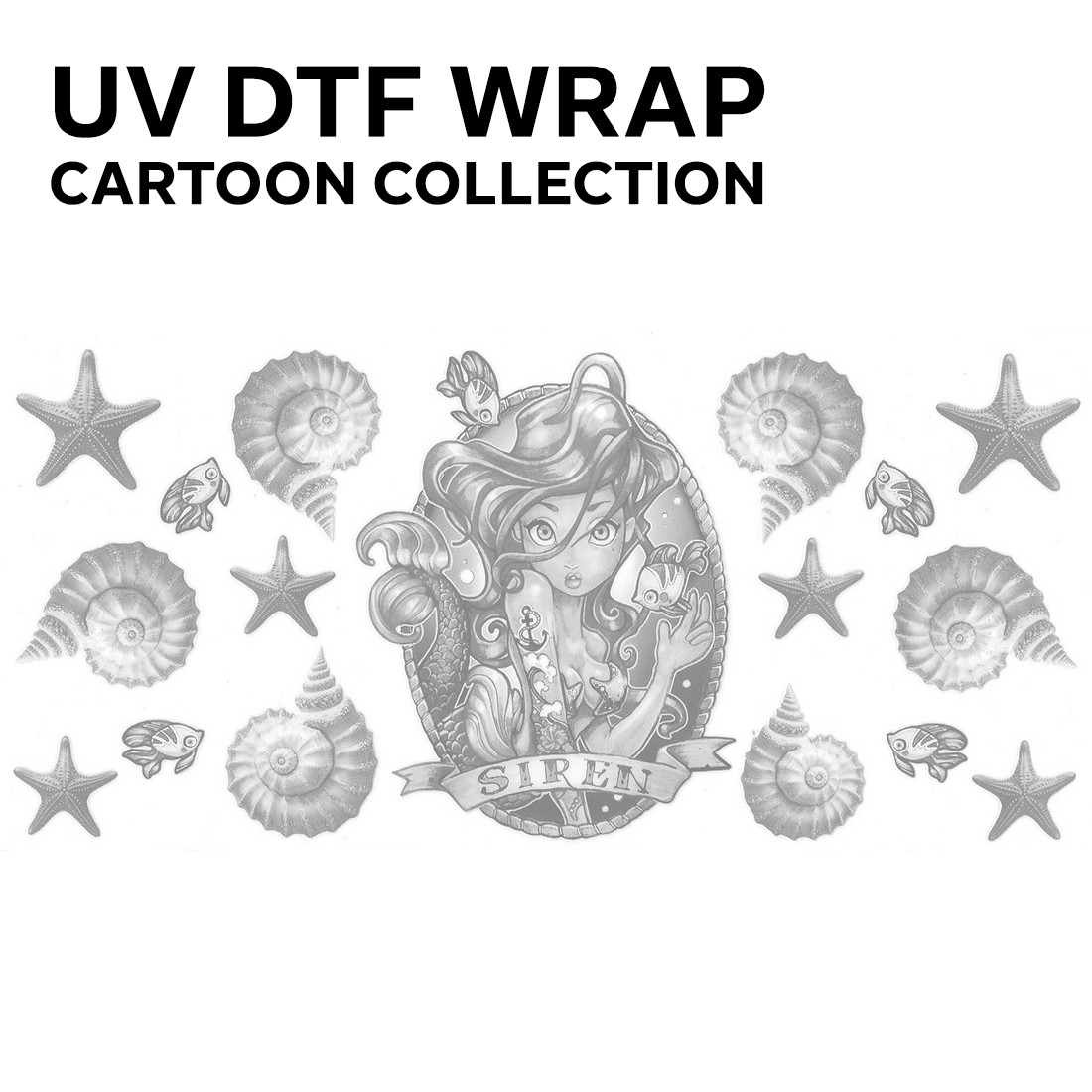 CARTOONS | UV DTF wraps/decals COLLECTION