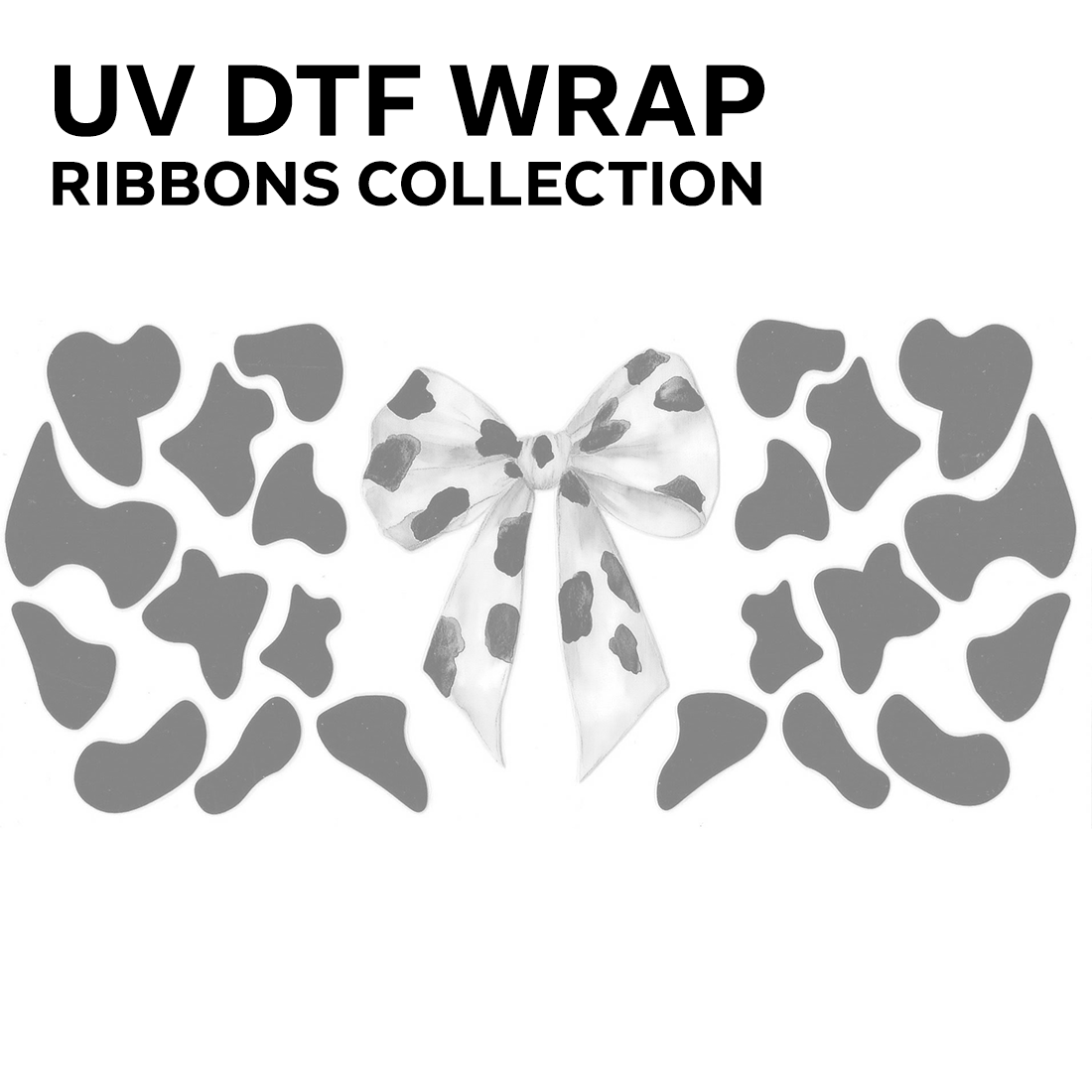 RIBBONS BOW | UV DTF wraps/decals COLLECTION