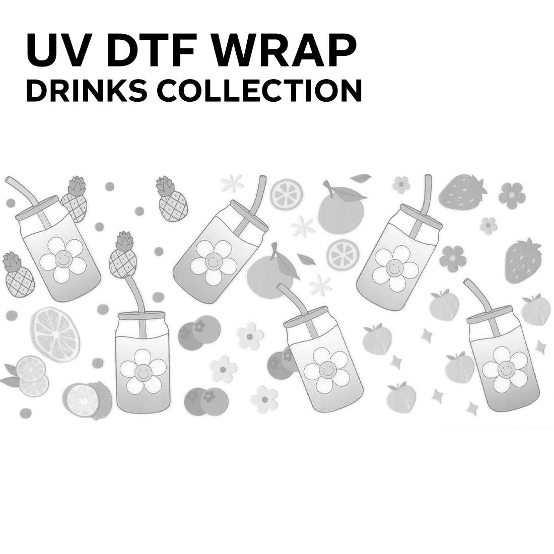 DRINKS | UV DTF wraps/decals COLLECTION