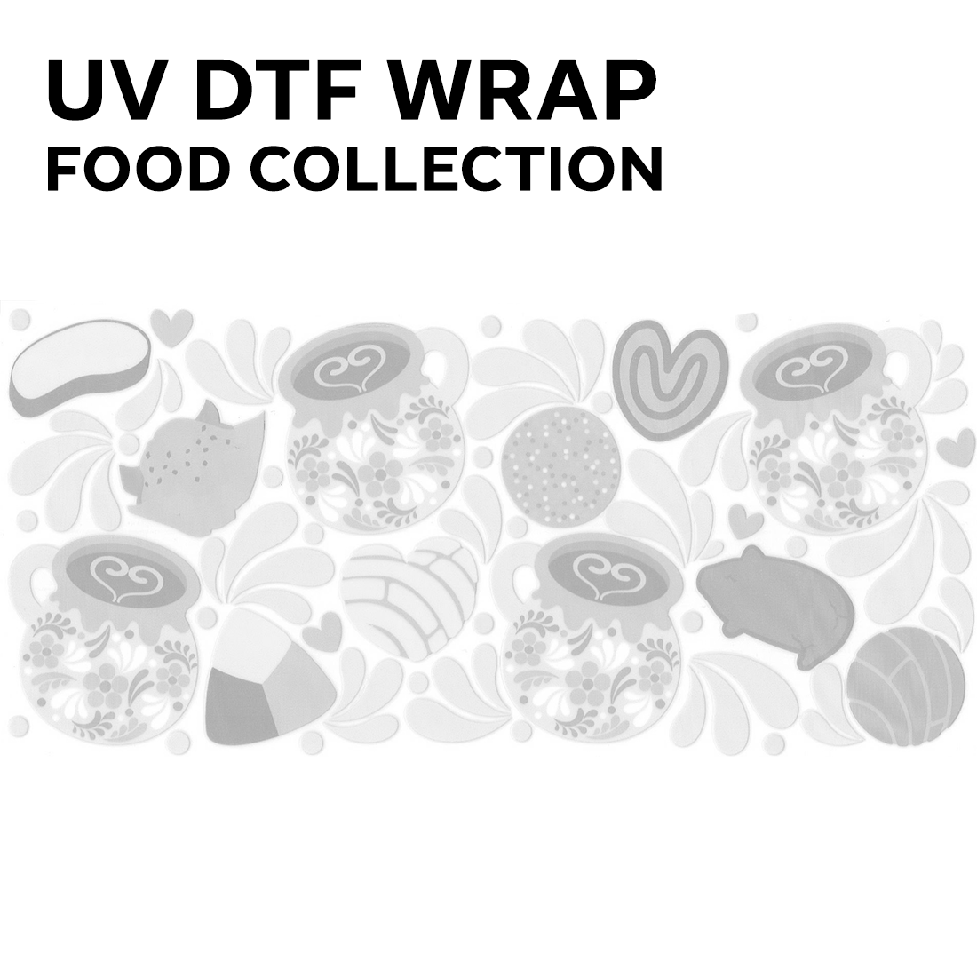 FOOD | UV DTF wraps/decals COLLECTION