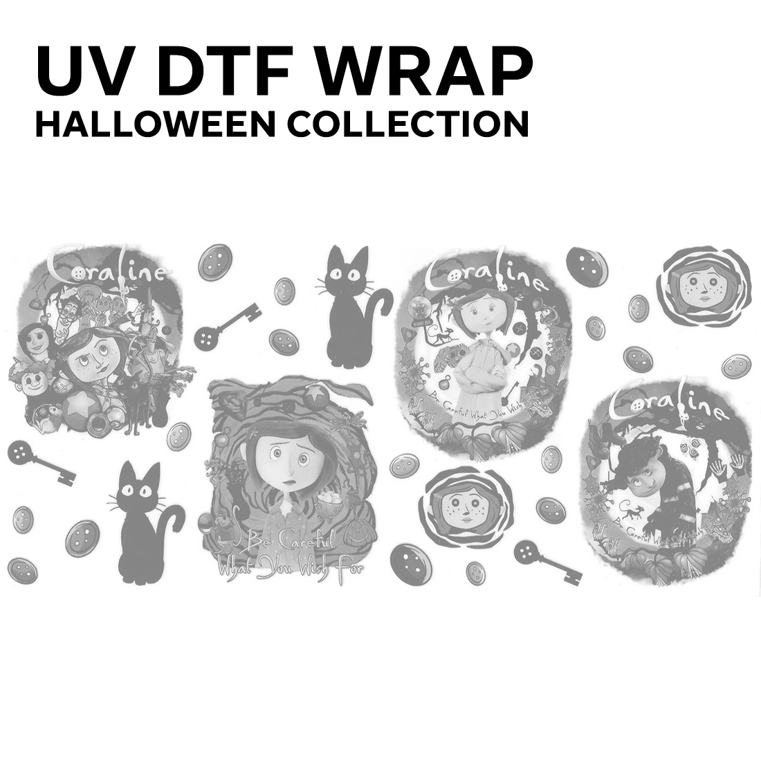 HALLOWEEN | UV DTF wraps/decals COLLECTION