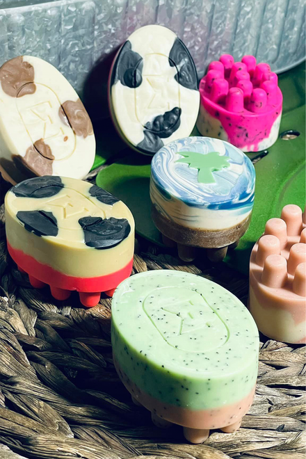 3 X $15 • MASSAGE HANDMADE SOAP &amp; SILICONE MOLD