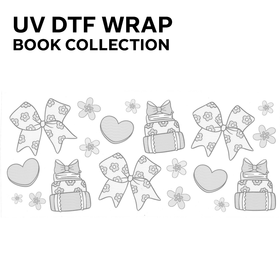 BOOKS | UV DTF wraps/decals COLLECTION