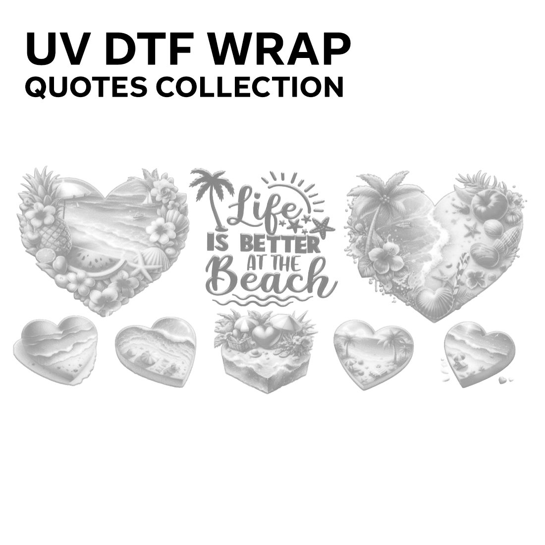 QUOTES | UV DTF wraps/decals COLLECTION