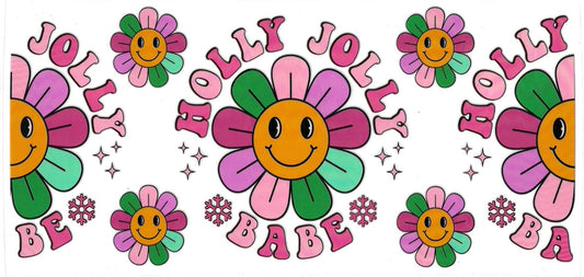 HOLLY JOLLY BABE • UV DTF Wrap