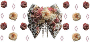Bow with roses (DOUBLE SIDE) • UV DTF Wrap