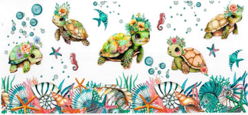 Babies Turtles • DOUBLE SIDE UV DTF Wrap
