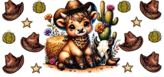 COW cowboy vibe • UV DTF Wrap