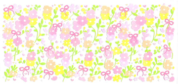 Mini flowers pink & yellow • UV DTF Wrap