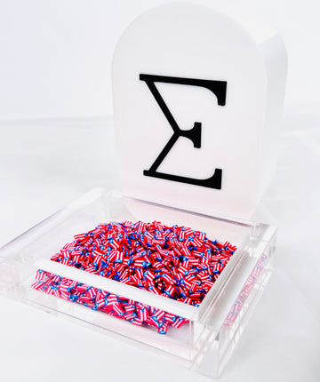 Puerto Rico Flag Polymer Clay Slices