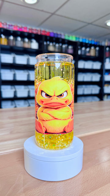 Pre-Made MAD DUCK DUO LAVA • Artistic Snow Globe Tumbler 20oz