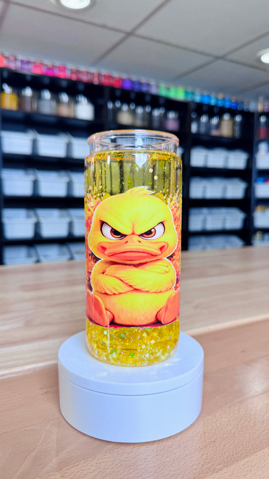 Pre-Made MAD DUCK DUO LAVA • Artistic Snow Globe Tumbler 20oz