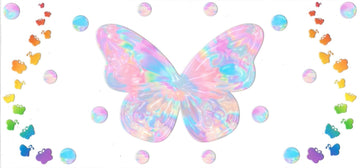 Butterfly pastel colors (DOUBLE SIDE) • UV DTF Wrap