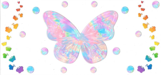 Butterfly pastel colors (DOUBLE SIDE) • UV DTF Wrap