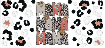 MAMA Cheetah print • DOUBLE SIDED • UV DTF Wrap