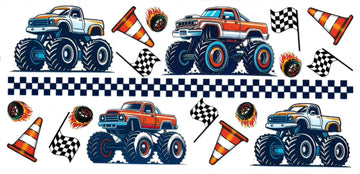 ORANGE TRUCK • UV DTF Wrap