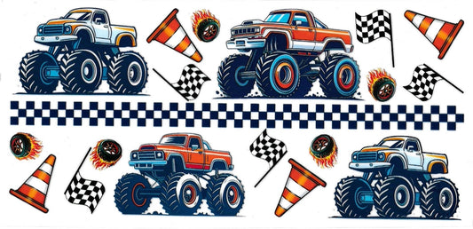 ORANGE TRUCK • UV DTF Wrap