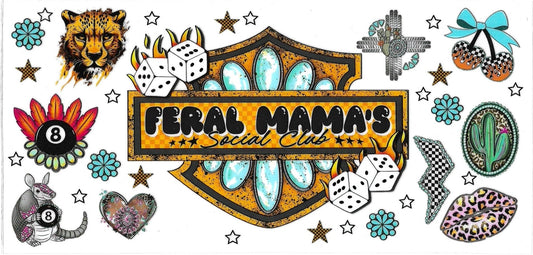 FERAL MAMAS • UV DTF Wrap