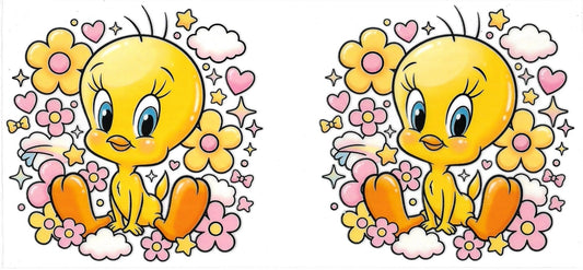 Yellow bird (DOUBLE SIDE) • UV DTF Wrap