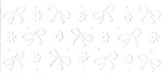 White bow & flower • UV DTF Wrap