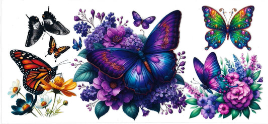 BUTTERFLY PURPLE • UV DTF Wrap