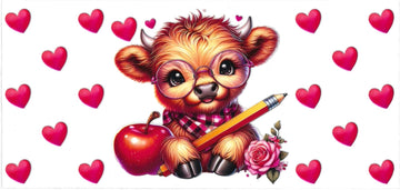 BABY COW pencil, apple, hearts  • UV DTF Wrap