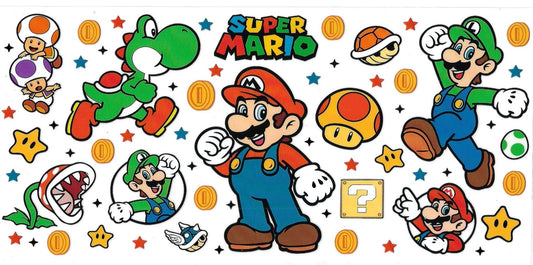 Mario (DOUBLE SIDE) • UV DTF Wrap