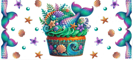 Sea mermaid tail (DOUBLE SIDE) • UV DTF Wrap