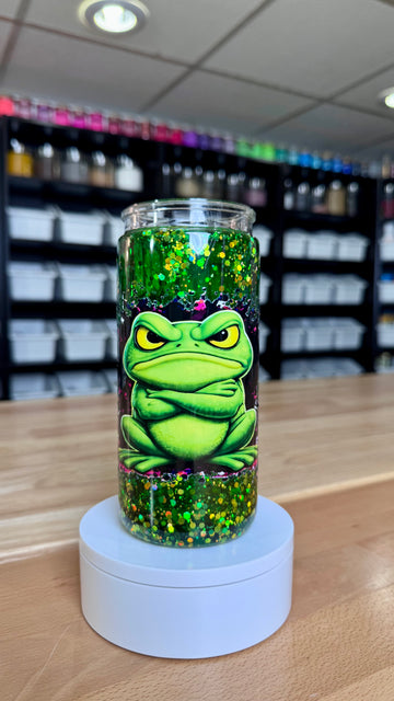 Pre-Made MAD FROG DUO LAVA • Artistic Snow Globe Tumbler 20oz