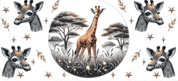 Giraffe (DOUBLE SIDE) • UV DTF Wrap