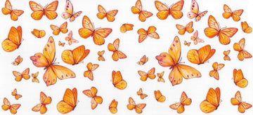 Butterflies yellow (DOUBLE SIDE) • UV DTF Wrap
