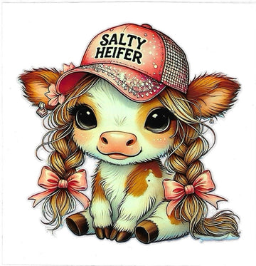SALTY HEIFER • UV DTF DECAL HOLOGRAPHY
