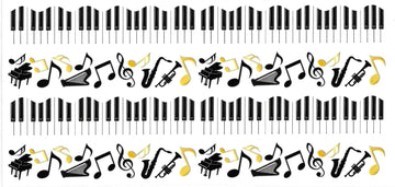 MUSIC notes & piano key • UV DTF Wrap