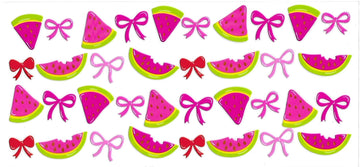WATERMELON pink and bow • UV DTF Wrap