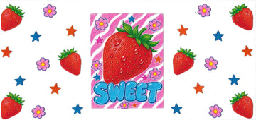 Seeet strawberry • (DOUBLE SIDE) • UV DTF Wrap