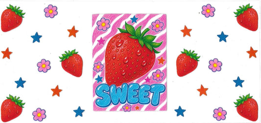 Seeet strawberry • (DOUBLE SIDE) • UV DTF Wrap
