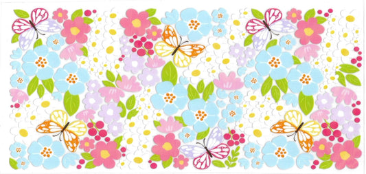 MIX OF FLOWES & BUTTERFLIES • UV DTF Wrap
