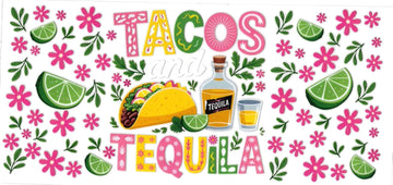 TACOS AND TEQUILA • UV DTF Wrap