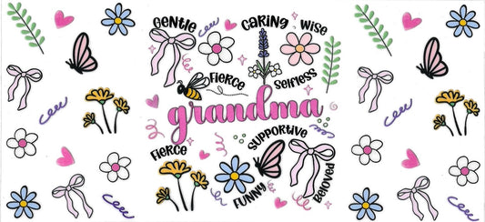 Grandma • DOUBLE SIDE • UV DTF Wrap