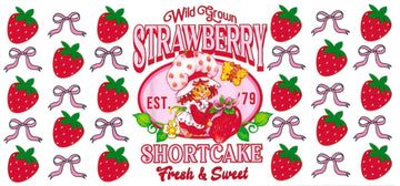 STRAWBERRY & BOW • UV DTF Wrap