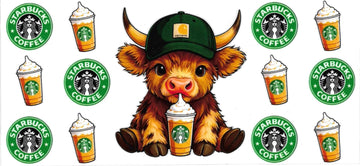 COW & COFFEE DOUBLE SIDED • UV DTF Wrap