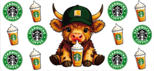 COW & COFFEE DOUBLE SIDED • UV DTF Wrap