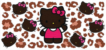 Kitty with animal print (DOUBLE SIDE) • UV DTF Wrap