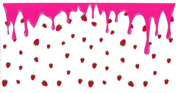 MINI STRAWBERRIES with drip • UV DTF Wrap
