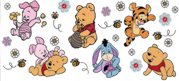 BABY BEAR, PIG, DONKEY, BEES • UV DTF Wrap