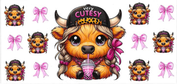 VERY CUTESY pink bow • UV DTF Wrap