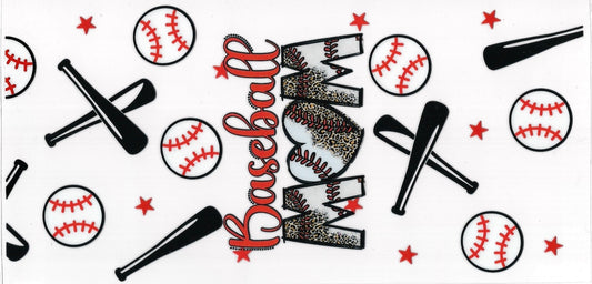 Baseball Mom • DOUBLE SIDE • UV DTF Wrap