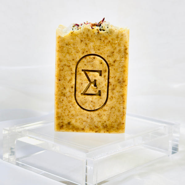 JARDÍN BOTÁNICO • Aloe Vera + Chamomile + Rose Petals + Lavender • Exfoliant unscented Soap Bar