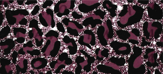 ANIMAL PRINT BLACK & PURPLE • UV DTF Wrap